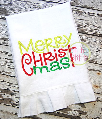 Merry Christmas 2 Embroidery | Machine Embroidery Designs by JuJu