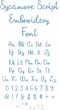 Sycamore Script Embroidery Font | Machine Embroidery Designs by JuJu