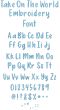 Take On The World Embroidery Font | Machine Embroidery Designs by JuJu