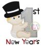 First New Year's Applique | Machine Embroidery Designs by JuJu