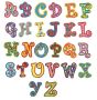 Chunky curlz curly applique machine embroidery monogram alphabet font