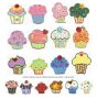 Cute as a Cupcake Applique Machine Embroidery Designs by JuJu 