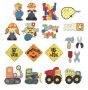 Under Construction Applique Machine Embroidery Designs by JuJu 