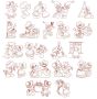 Noel Sunbonnets Redwork Machine Embroidery Designs by JuJu