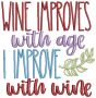 Wine Word Art 3 | Machine Embroidery Designs by JuJu