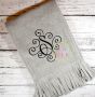 Itch 2 Stitch Elegant Scroll One Color Large Monogram Digital Embroidery Machine Designs by JuJu