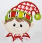Elf Face Applique | Machine Embroidery Designs by JuJu