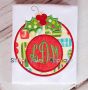 Holly Ornament | Machine Embroidery Designs by JuJu/ Stitch Away Applique 
