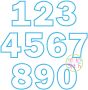 Basic Number Set Applique | Machine Embroidery Designs by JuJu