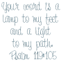 Psalm 119:105 4x4
