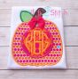 Pumpkin for Monogram Applique | Machine Embroidery Designs by JuJu