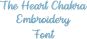 The Heart Chakra Embroidery Font | Machine Embroidery Designs by JuJu