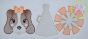 Hound Dog Cheer Trio Sketch Embroidery | Machine Embroidery Designs by JuJu