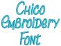 Chico Embroidery Font Machine Embroidery Designs by JuJu