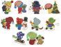 Sunbonnet Sam Christmas Applique Machine Embroidery Designs by JuJu 
