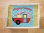 ITH Happy Camper Mug Rug | Machine Embroidery Designs by JuJu