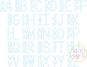 Stacked Sans Floss Applique Monogram Font | Machine Embroidery Designs by JuJu
