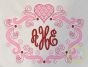 Super Swirly Heart Frame Sketch Embroidery Design | Machine Embroidery Designs by JuJu