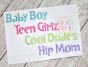 Teen Girlz Embroidery Font | Machine Embroidery Designs by JuJu