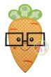 Carrot Glasses Boy Applique | Machine Embroidery Designs by JuJu