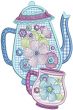 Afternoon Tea Applique | Machine Embroidery Designs by JuJu