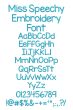 Miss Speechy Embroidery Font Machine Embroidery Designs by JuJu