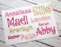 Amorette Embroidery Font