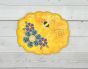 ITH Busy Bees Scalloped Mug Rug | Machine Embroidery Designs by JuJu