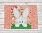 ITH Peeking Bunny Mug Rug | Machine Embroidery Designs by JuJu