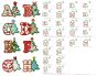 Christmas Tree Alphabet Applique Machine Embroidery Designs by JuJu 