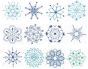 Simply Snowflakes Bluework Machine Embroidery Designs by JuJu