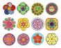 Flower Power Patches Applique Machine Embroidery Designs by JuJu 
