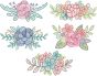 Floral Sprays Sketch 2 | Machine Embroidery Designs by JuJu