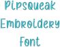 Pipsqueak Embroidery Font | Machine Embroidery Designs by JuJu