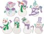 Silly Snowmen Applique | Machine Embroidery Designs by JuJu