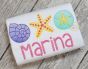 Seashell Trio Sketch | Machine Embroidery Designs by JuJu