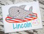 Shark Surfboard Applique | Machine Embroidery Designs by JuJu
