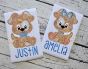 Sitting Dog Boy Applique | Machine Embroidery Designs by JuJu