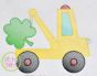 Tow Truck Shamrock Sketch | Machine Embroidery Designs by JuJu