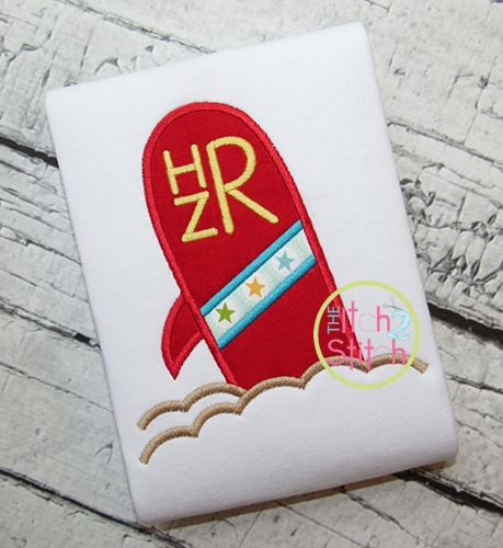 Surf Board Applique | Machine Embroidery Designs by JuJu