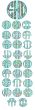 Circle Applique Monogram Alphabet Machine Embroidery Designs by JuJu