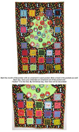 Countdown to Christmas Advent Calendar | Machine Embroidery Designs by JuJu