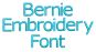 Bernie Embroidery Font | Machine Embroidery Designs by JuJu