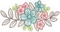 Floral Sprays Sketch 2 | Machine Embroidery Designs by JuJu