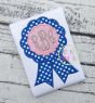 Award Ribbon Scallop Applique | Machine Embroidery Designs by JuJu
