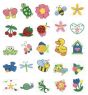 Itty Bitty Spring Fling Machine Embroidery Designs by JuJu