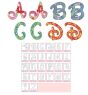 Playful Script Alphabet Applique Machine Embroidery Designs by JuJu 