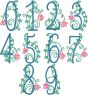 Campbell Numbers | Machine Embroidery Designs by JuJu