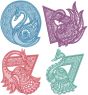 Free Standing Lace Exotic Birds 3 | Machine Embroidery Designs by JuJu