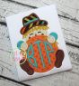 Scarecrow Boy Peeker Applique | Machine Embroidery Designs by JuJu